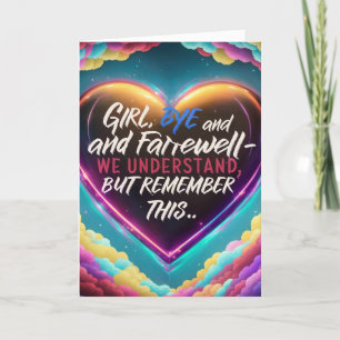 Goodbye-Farewell Dankeskarte