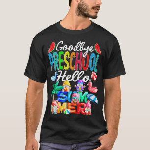 Goodbye Kindergarten Hallo Sommer Gnomes Beach Pre T-Shirt