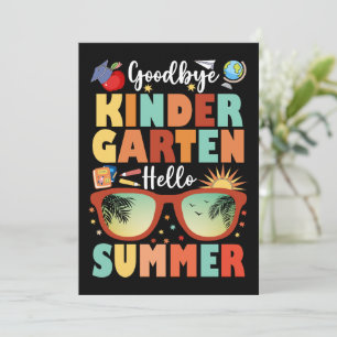 Goodbye Kindergarten Hello Summer Abschluss Ankündigung
