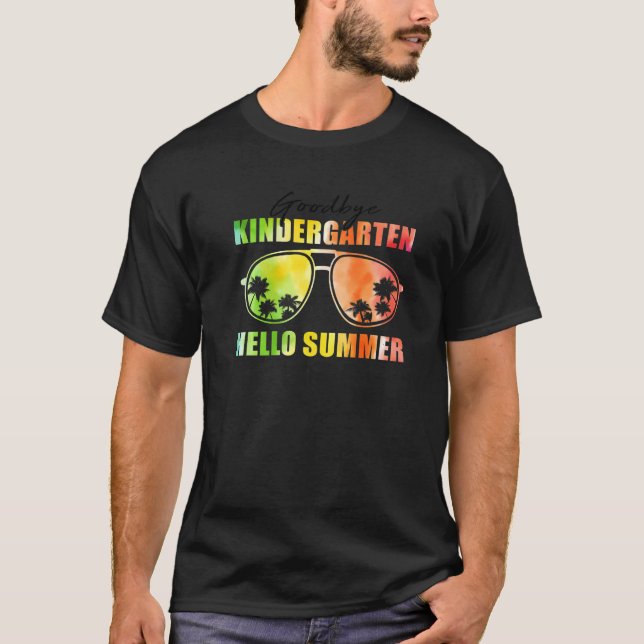 Goodbye Kindergarten Hello Summer Last Day Of Scho T-Shirt (Vorderseite)