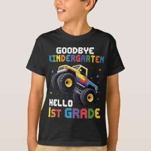 Goodbye Kindergarten Monster Truck Abschluss T-Shirt