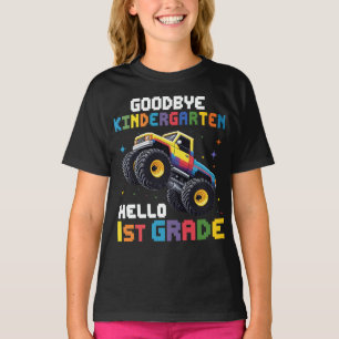 Goodbye Kindergarten Monster Truck Abschluss T-Shirt