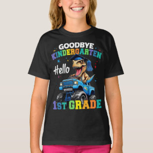 Goodbye Kindergarten Monster Truck Trex Abschluss T-Shirt