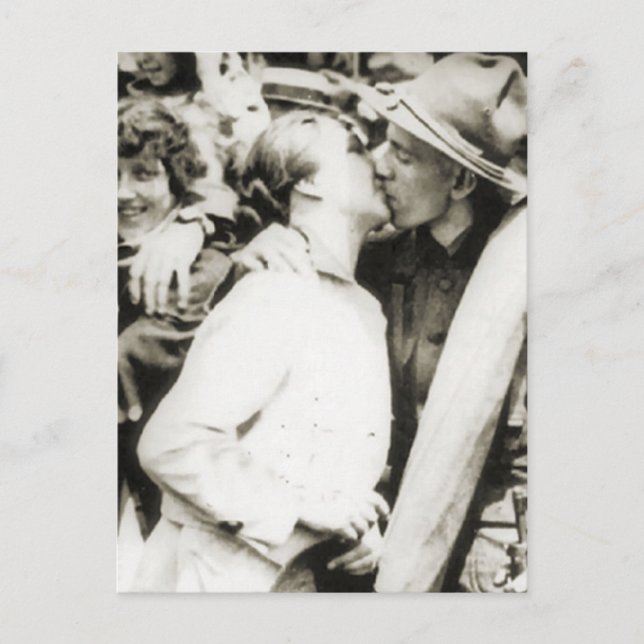 Goodbye Kiss 1915 Postkarte (Vorderseite)