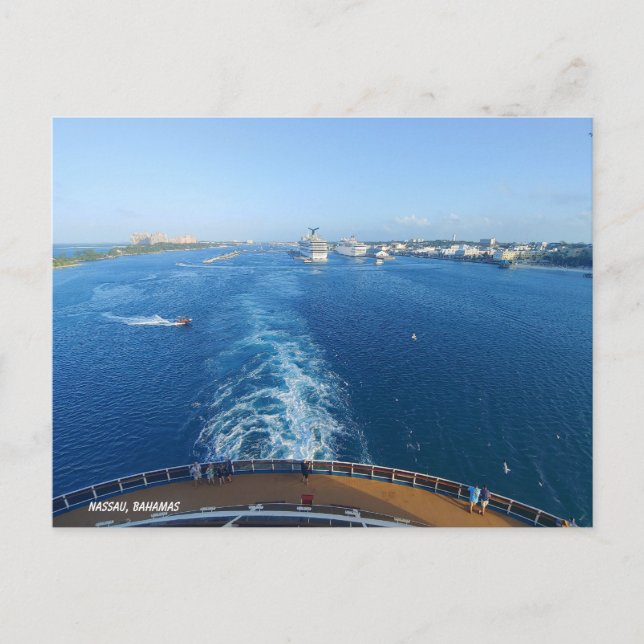 Goodbye Nassau, Hello Open Seas Postkarte (Vorderseite)