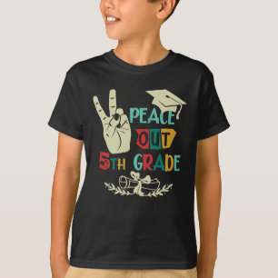 Goodbye Peace Out 5. Graduate Fifth Grade T-Shirt