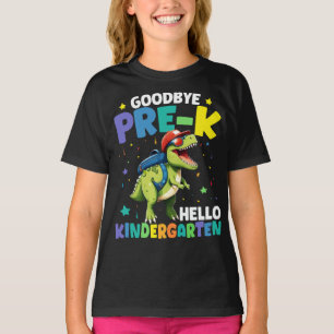 Goodbye Pre-k Abschluss Dinosaur T rex T-Shirt