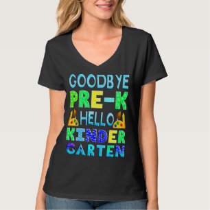 Goodbye Preschool Abschluss Hello Kindergarten Pr T-Shirt