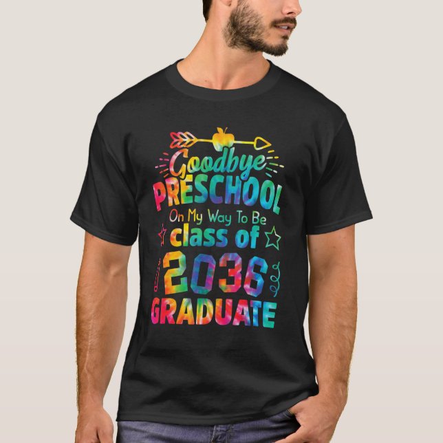 Goodbye Preschool Class of 2036 Grad Hello Kinderg T-Shirt (Vorderseite)
