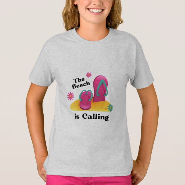 Goodbye School Hello Summer Beach T-Shirt (Vorderseite)