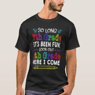 Goodbye Sieben Klasse Willkommen 8. Klasse Zurück  T-Shirt