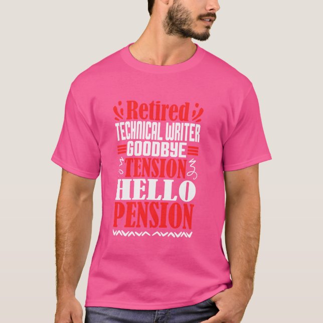 Goodbye Tension Hello Pension Renaissance Technisc T-Shirt (Vorderseite)