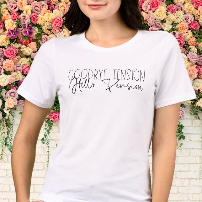 Goodbye Tension Hello Pension Women’s Retirement Tri-Blend Shirt (Von Creator hochgeladen)