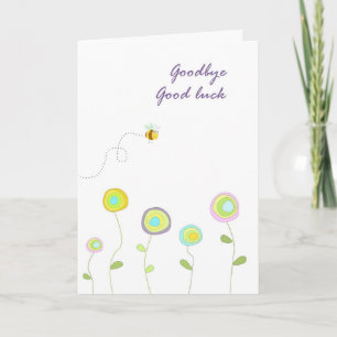 Goodbye viel Glück card Karte