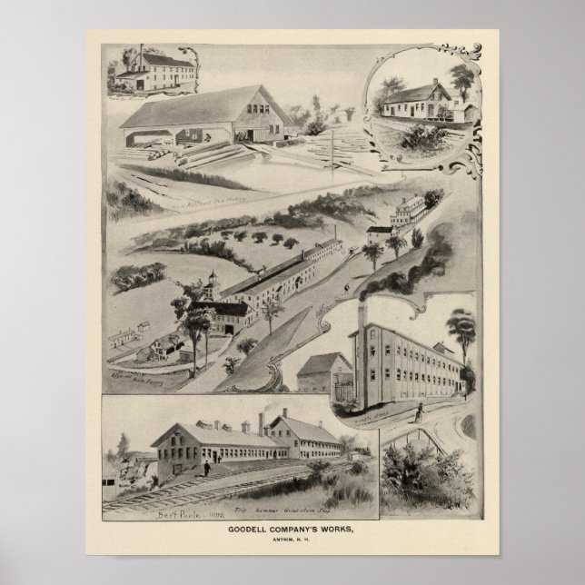 Goodell Co's Works, Antrim, NH Poster (Vorne)