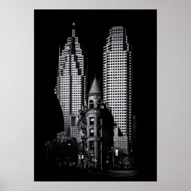Gooderham Flatiron and Toronto Downtown No 2 Poster (Vorne)