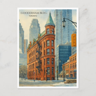 Gooderham Gebäude Toronto Flatiron Postcard Kunst Feiertagspostkarte