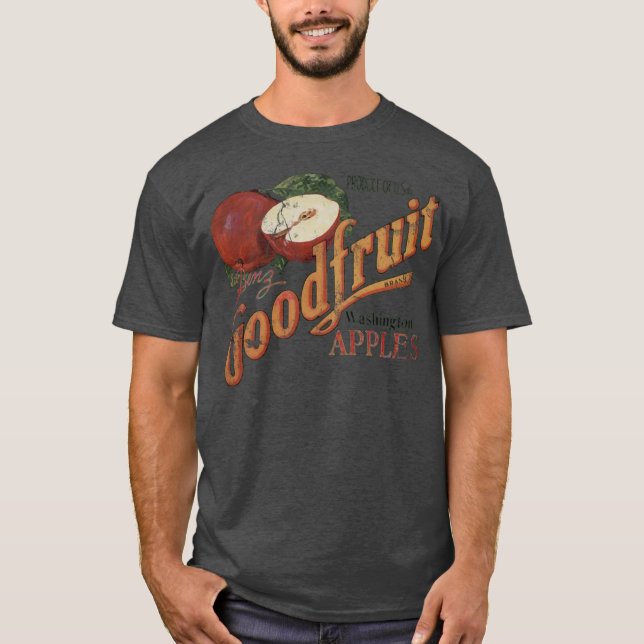 Goodfruit Washington Apples Vintage Nahrung T-Shirt (Vorderseite)