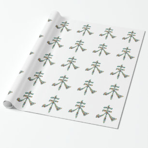 Goodluck Script : Chinese Oriental Gemis Geschenkpapier
