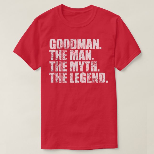 GoodmanGoodman Familienname Goodman Nachname Goodm T-Shirt (Design vorne)