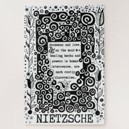 Goodness and LIEBE Zitat von Nietzsche Puzzle