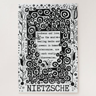 Goodness and LIEBE Zitat von Nietzsche Puzzle