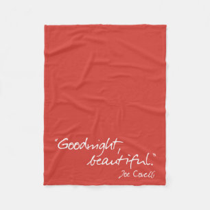 "Goodnight, Beautiful" - Breathe in Fleece Blanket