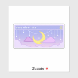 Goodnight.exe Pop-Aufkleber Aufkleber