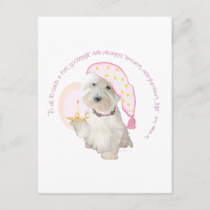 Goodnight Pink Postkarte