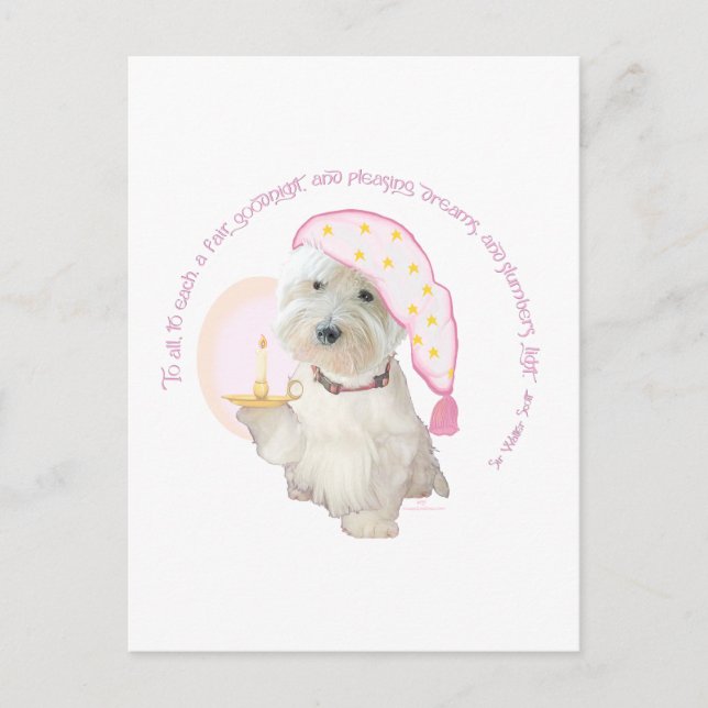 Goodnight Pink Postkarte (Vorderseite)