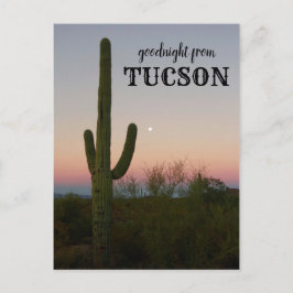 Goodnight von Tucson Saguaro Sunset Postkarte