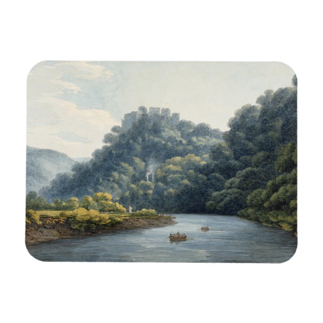 Goodrich Castle on Wye (w/c, pen & ink, Kreide) Magnet (Horizontal)