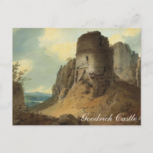 Goodrich Castle von Hugh William Williams Postkarte (Vorderseite)