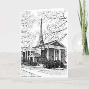 Goodrich Chapel Albion College Note card Karte