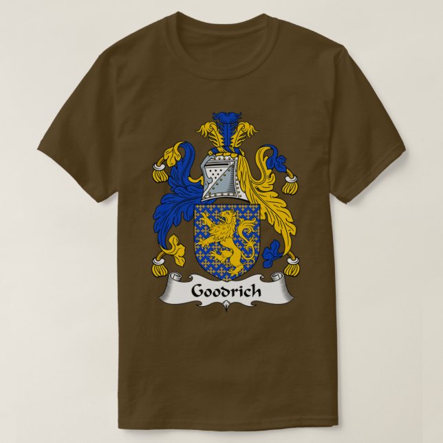 Goodrich Coat of Arms Family Crest  T-Shirt (Design vorne)