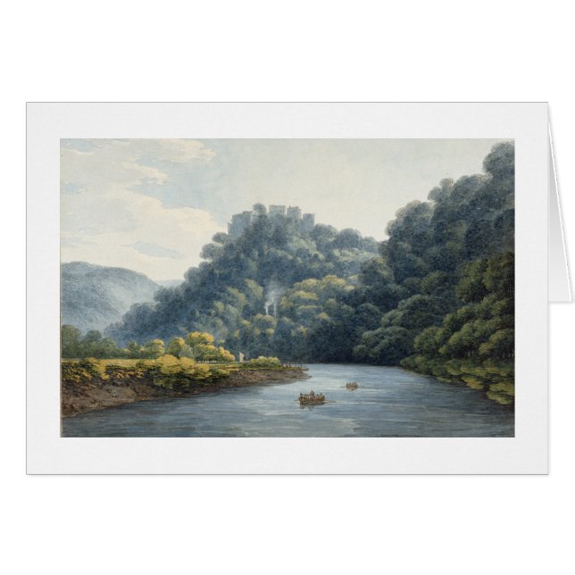 Goodrich Schloss auf dem Ypsilon (w/c, Stift u. (Vorderseite (Horizontal))