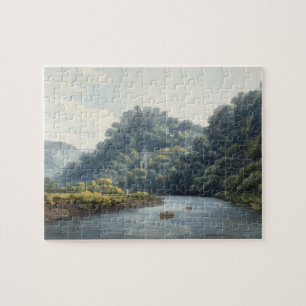 Goodrich Schloss auf dem Ypsilon (w/c, Stift u. Puzzle