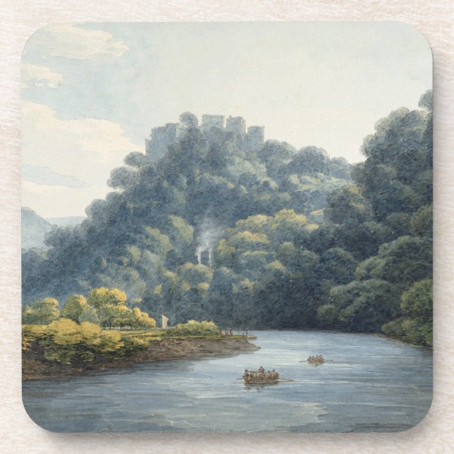 Goodrich Schloss auf dem Ypsilon (w/c, Stift u. Untersetzer (Vorderseite)