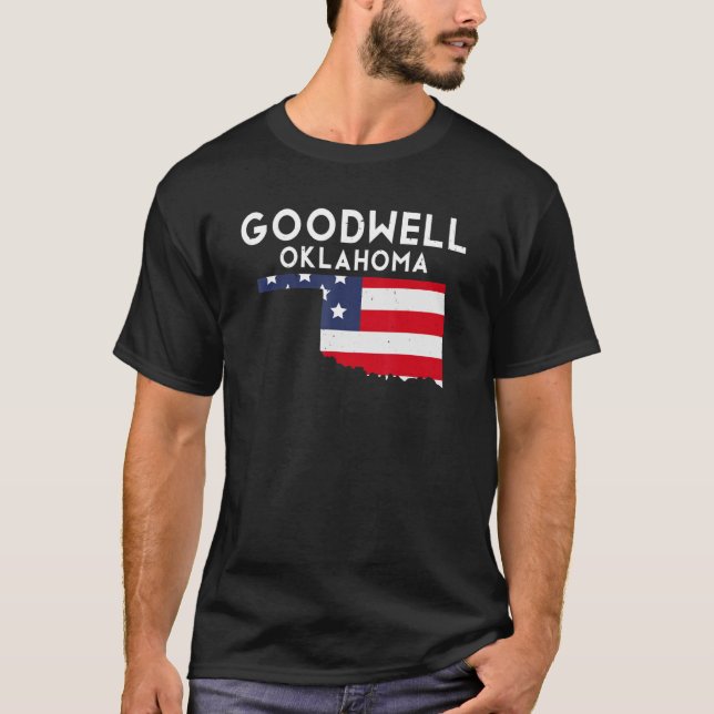 Goodwell USA Staat America Travel Oklahoman T-Shirt (Vorderseite)