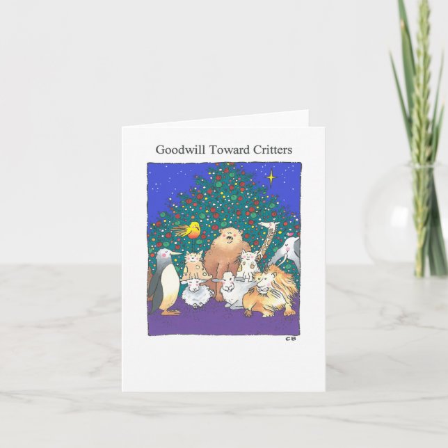 "Goodwill" Custom Christmas Card Feiertagskarte (Vorderseite)