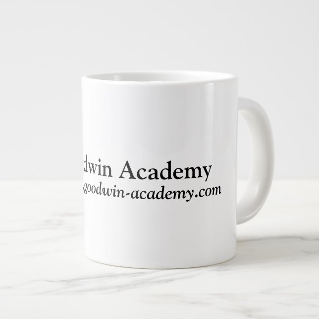 Goodwin Academy - Kaffee-Tasse Jumbo-Tasse (Vorderseite Rechts)