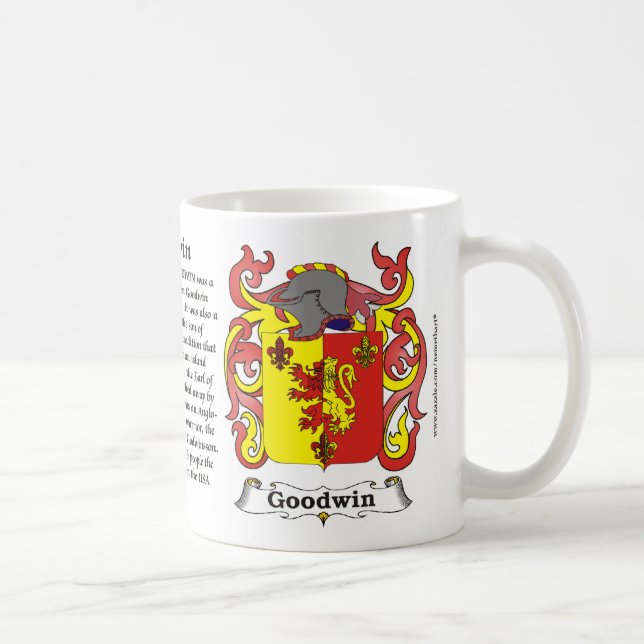 Goodwin Familien-Wappen Tasse (Rechts)
