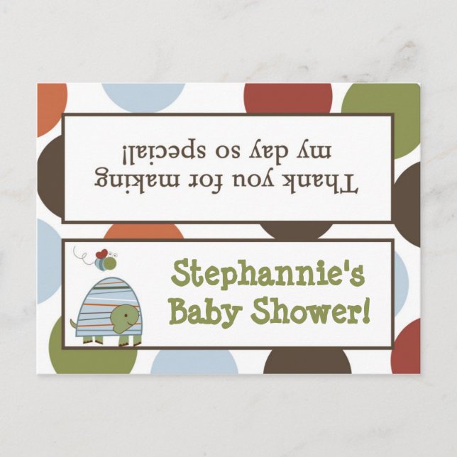 Goody Bag Topper Laguna Beach Turtle Froschteich Einladungspostkarte (Vorderseite)