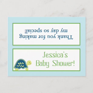 Goody Bag Toppers Blue Sea Turtles Einladungspostkarte