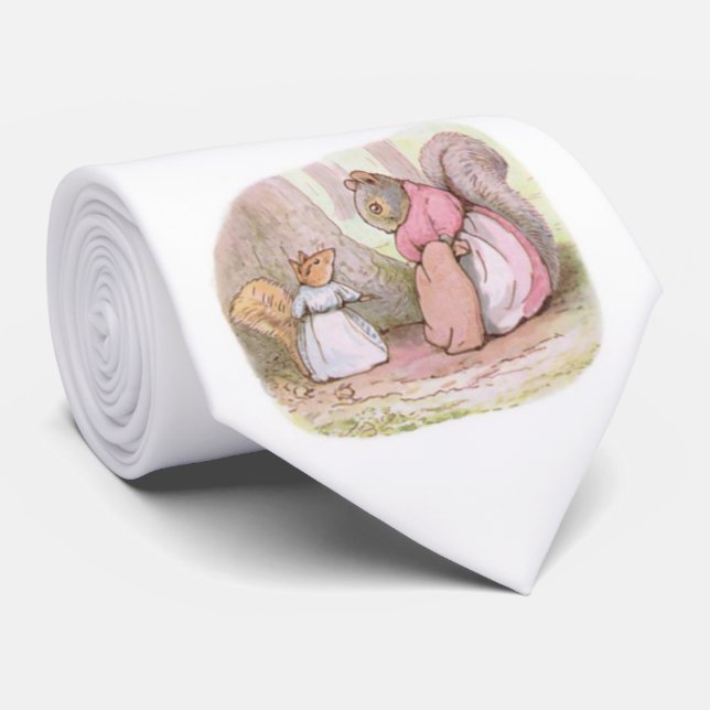 Goody und Mrs. Hackee (Eichhörnchen) (Beatrix Pott Krawatte (Gerollt)