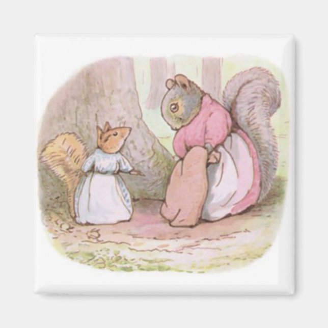 Goody und Mrs. Hackee (Eichhörnchen) (Beatrix Pott Magnet (Vorne)