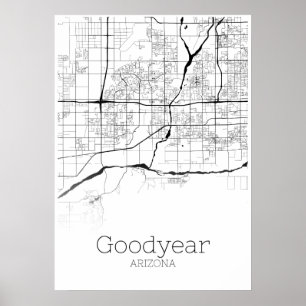 Goodyear Map - Arizona - City Map Poster