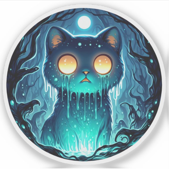Gooey Cat Aufkleber (Vorderseite)