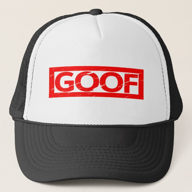 Goof Briefmarke Truckerkappe (Vorderseite)