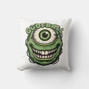Goofball-Monster-Auge – Lustiges, gruseliges einäu Kissen